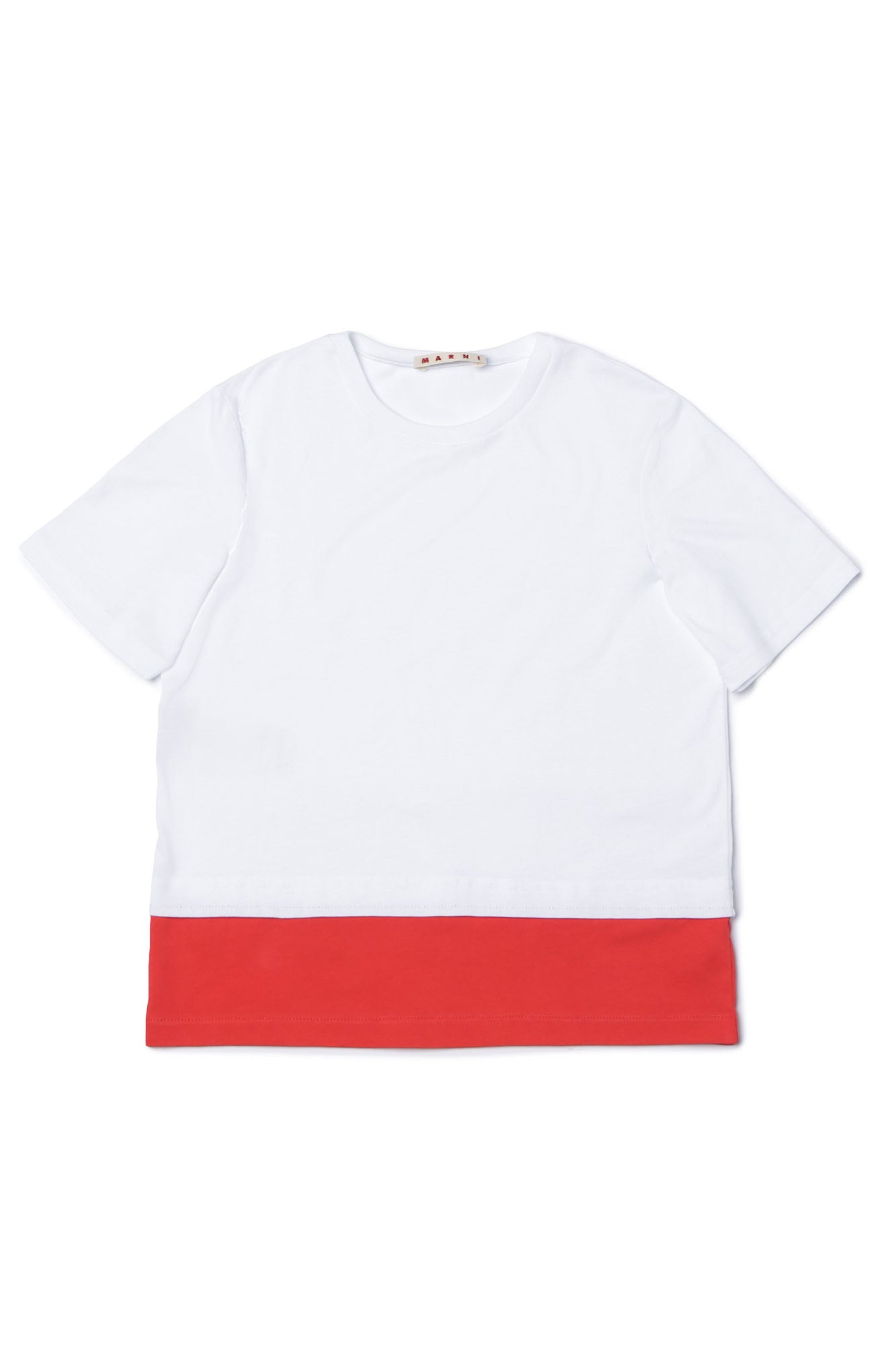 Girls White Cotton T-shirt