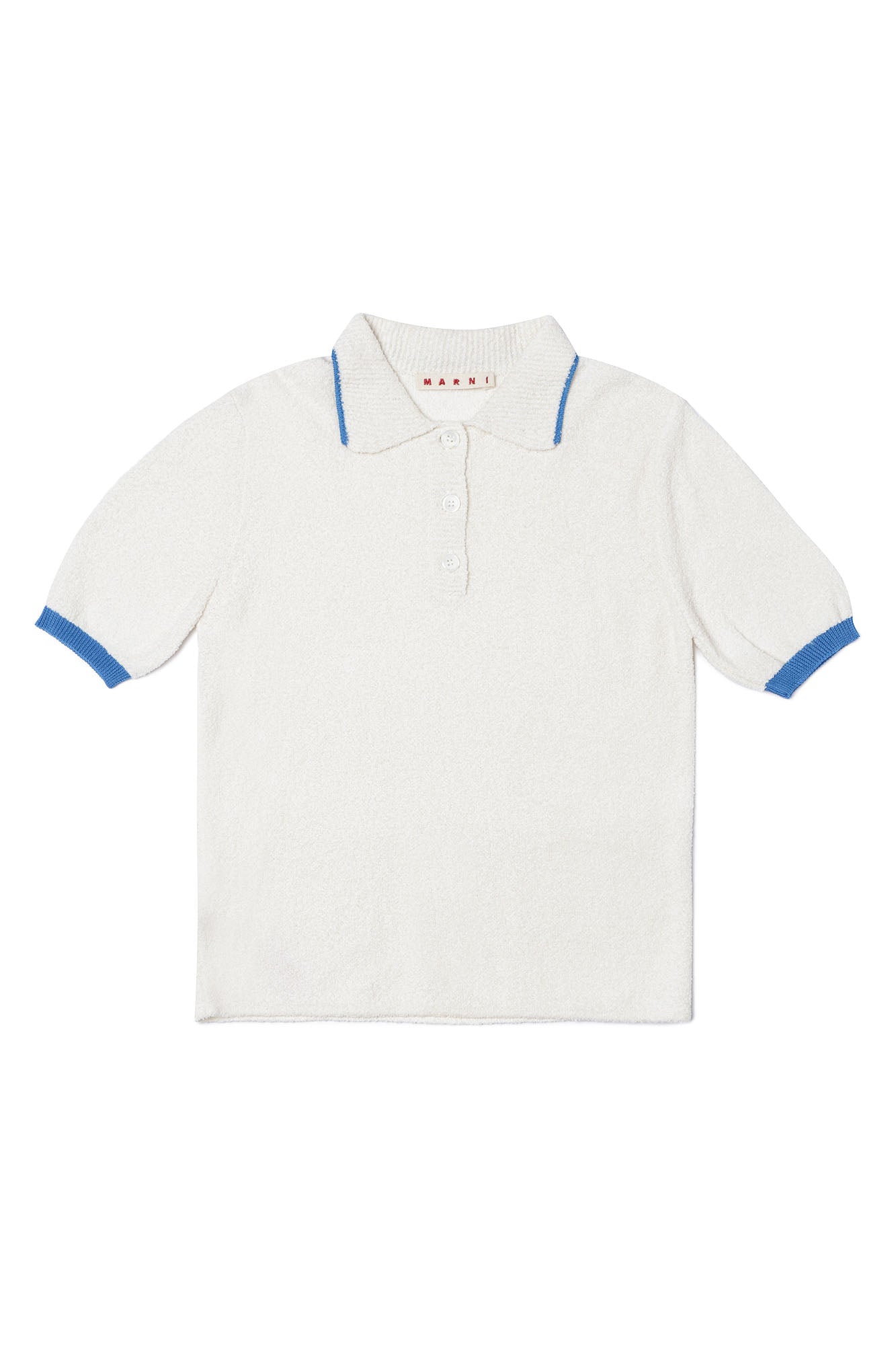 Girls White Knit Shirt