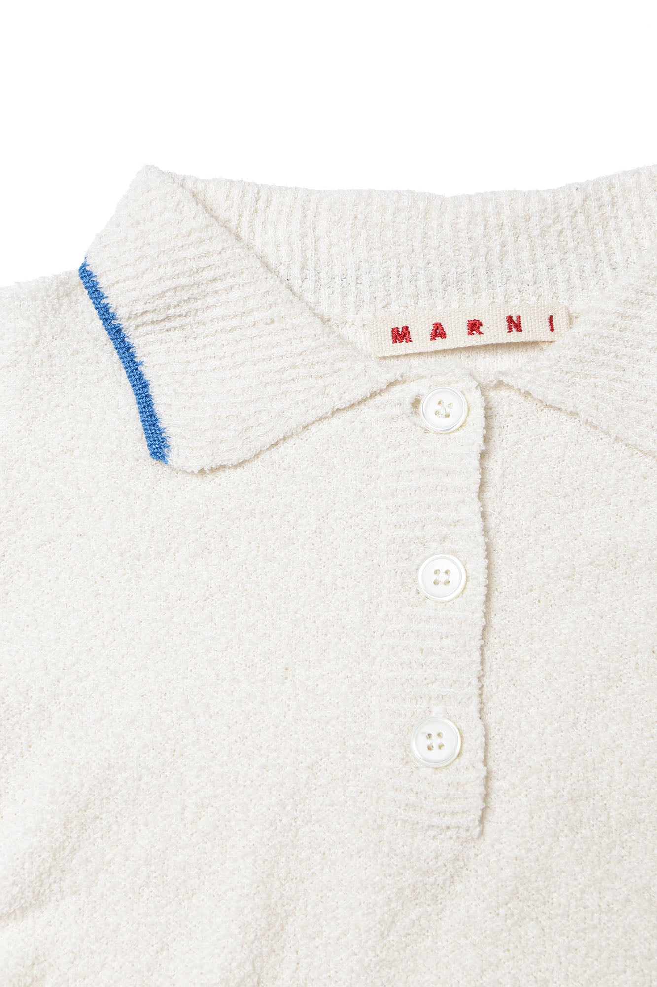 Girls White Knit Shirt