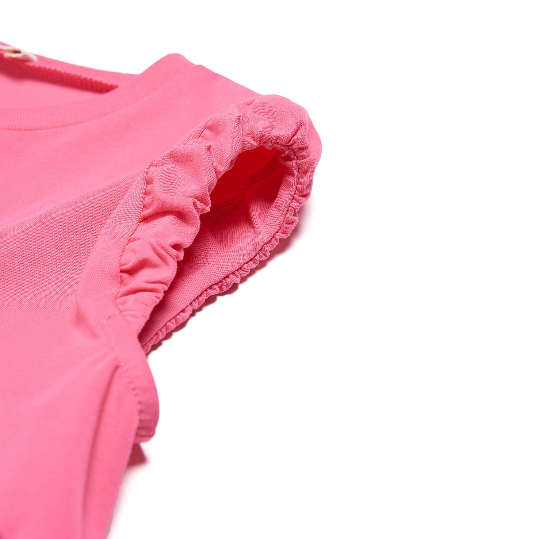 Girls Pink Logo Cotton Dress