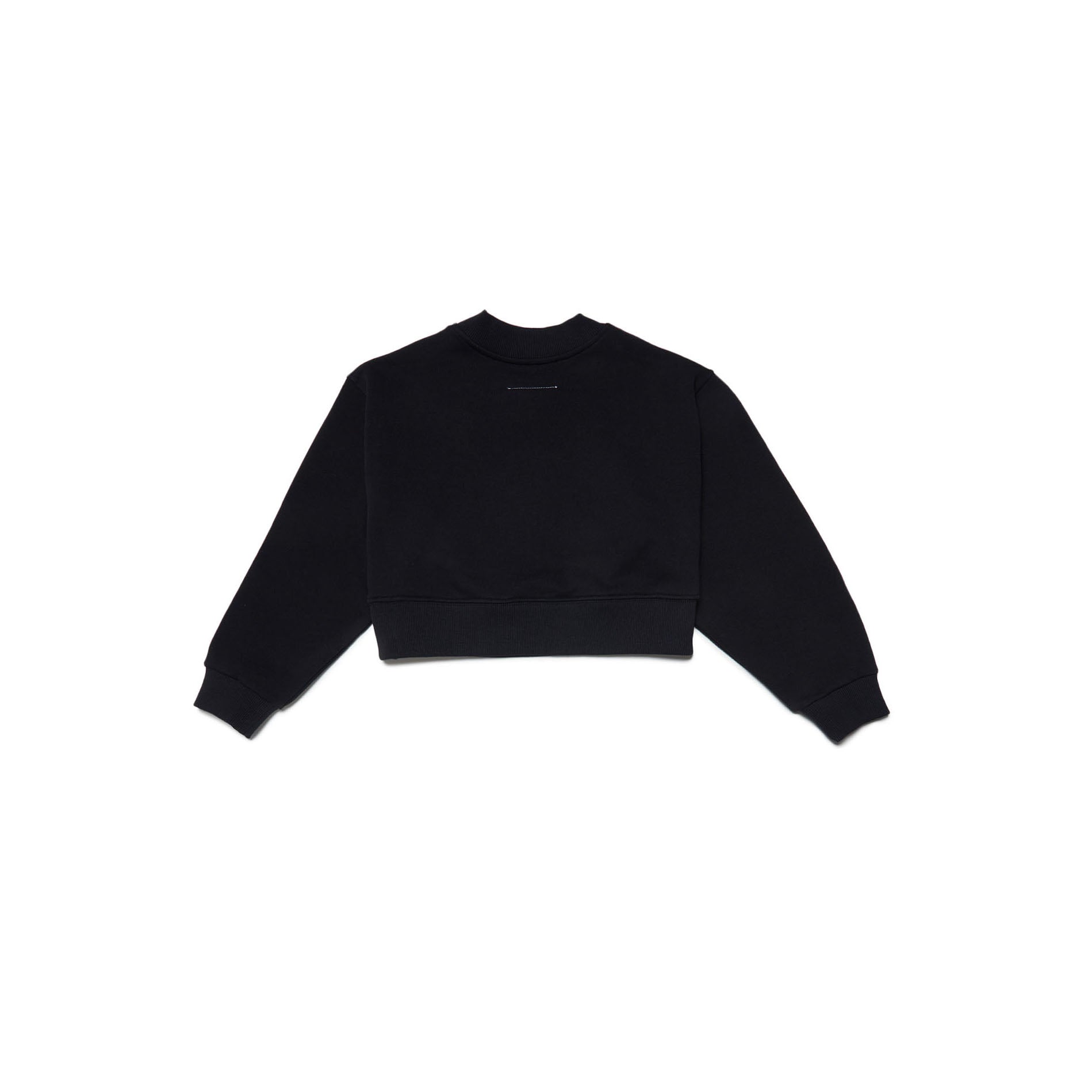 Girls Black Logo Cotton Sweatshirt