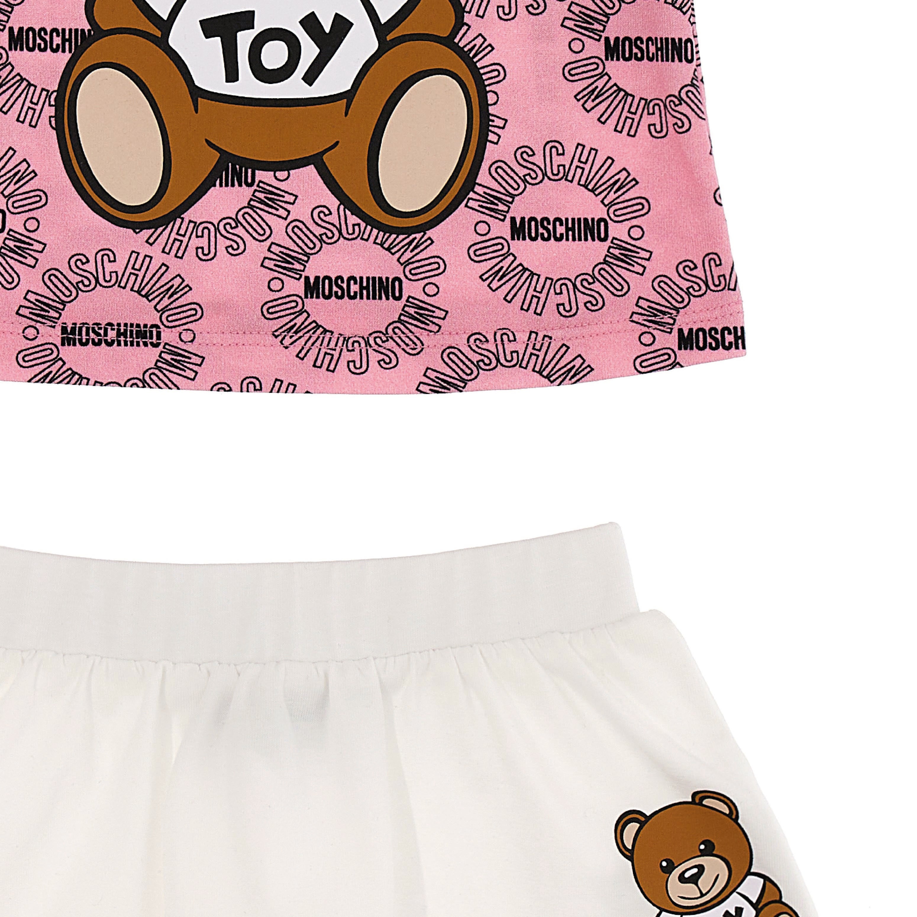 Baby Girls Pink Teddy Cotton Sets