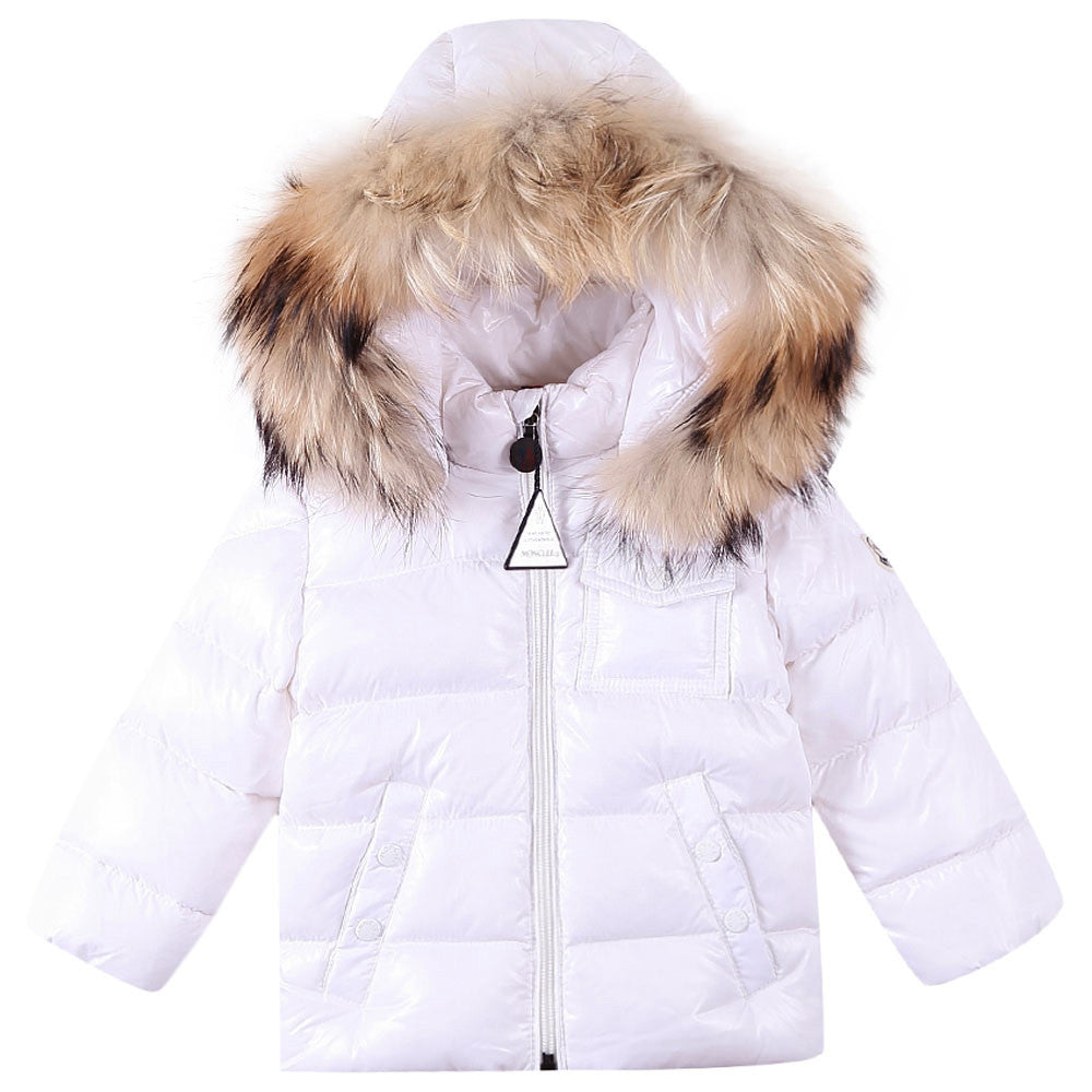 Baby White Plush Trims Hooded 'K2'Jacket - CÉMAROSE | Children's Fashion Store - 1