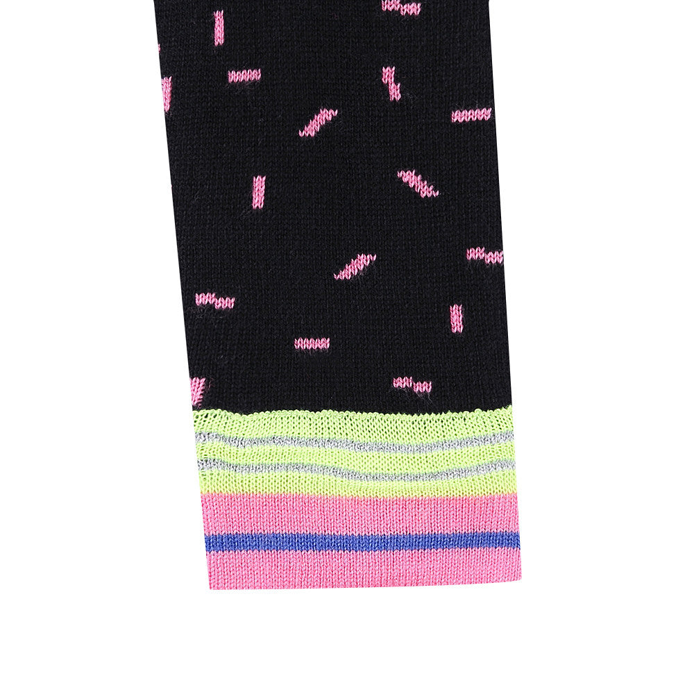 Girls Multicolor Striped Knitted Jersey Dress - CÉMAROSE | Children's Fashion Store - 6