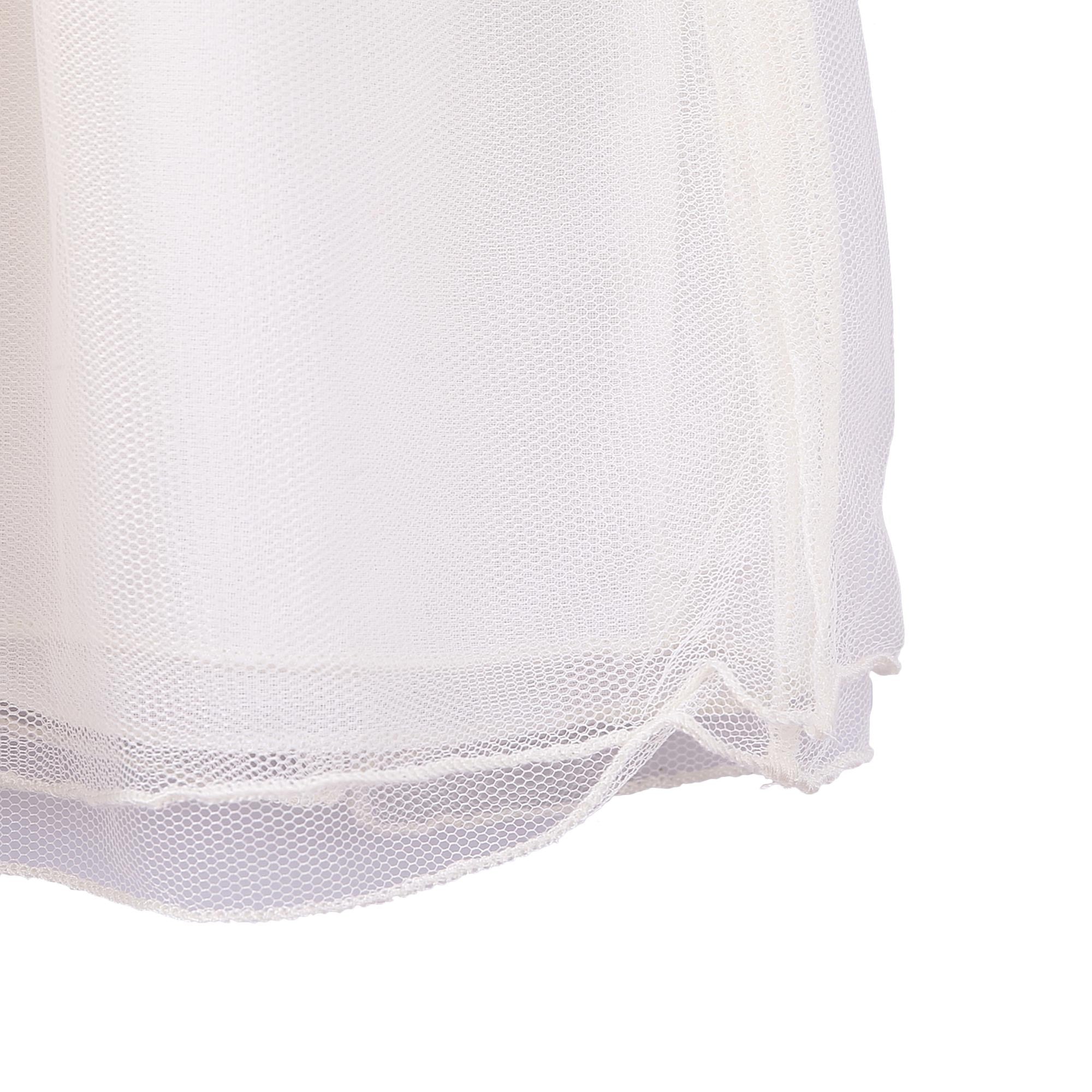 Girls Blue & White Tulle Jersey Dress - CÉMAROSE | Children's Fashion Store - 6
