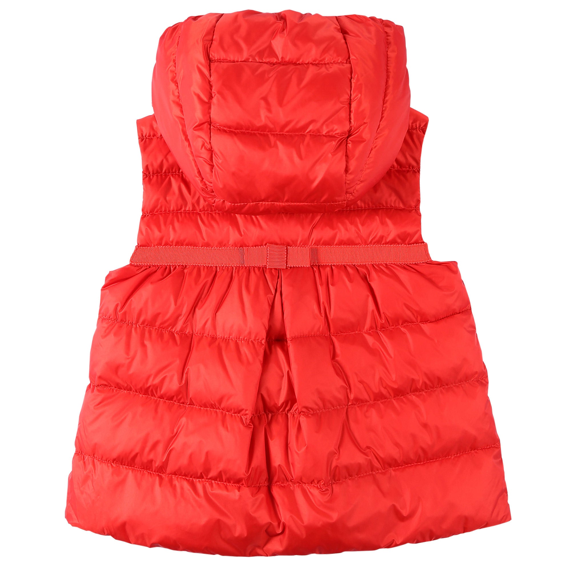 Baby Girls Red Down Padded Hooded 'Suzette' Gilet - CÉMAROSE | Children's Fashion Store - 2