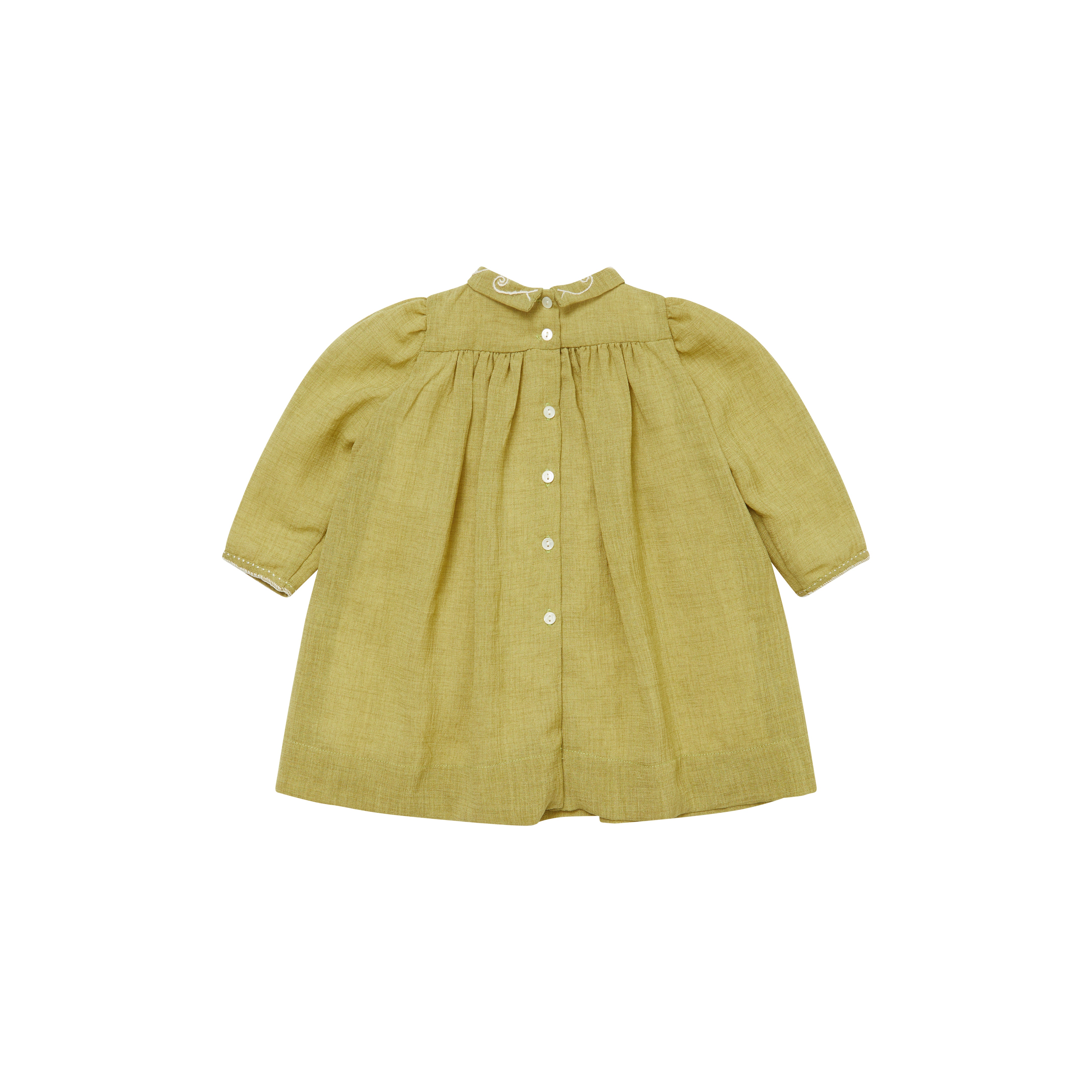 Baby Girls Yellow Cotton Dress