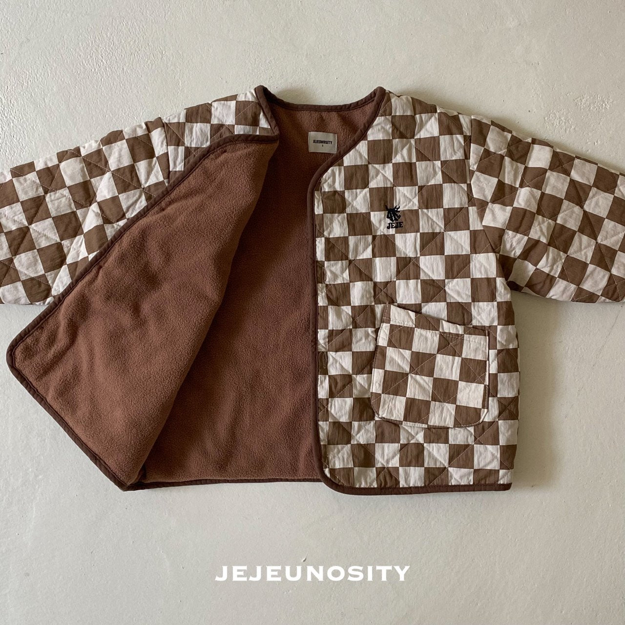 Boys & Girls Brown Check Jacket