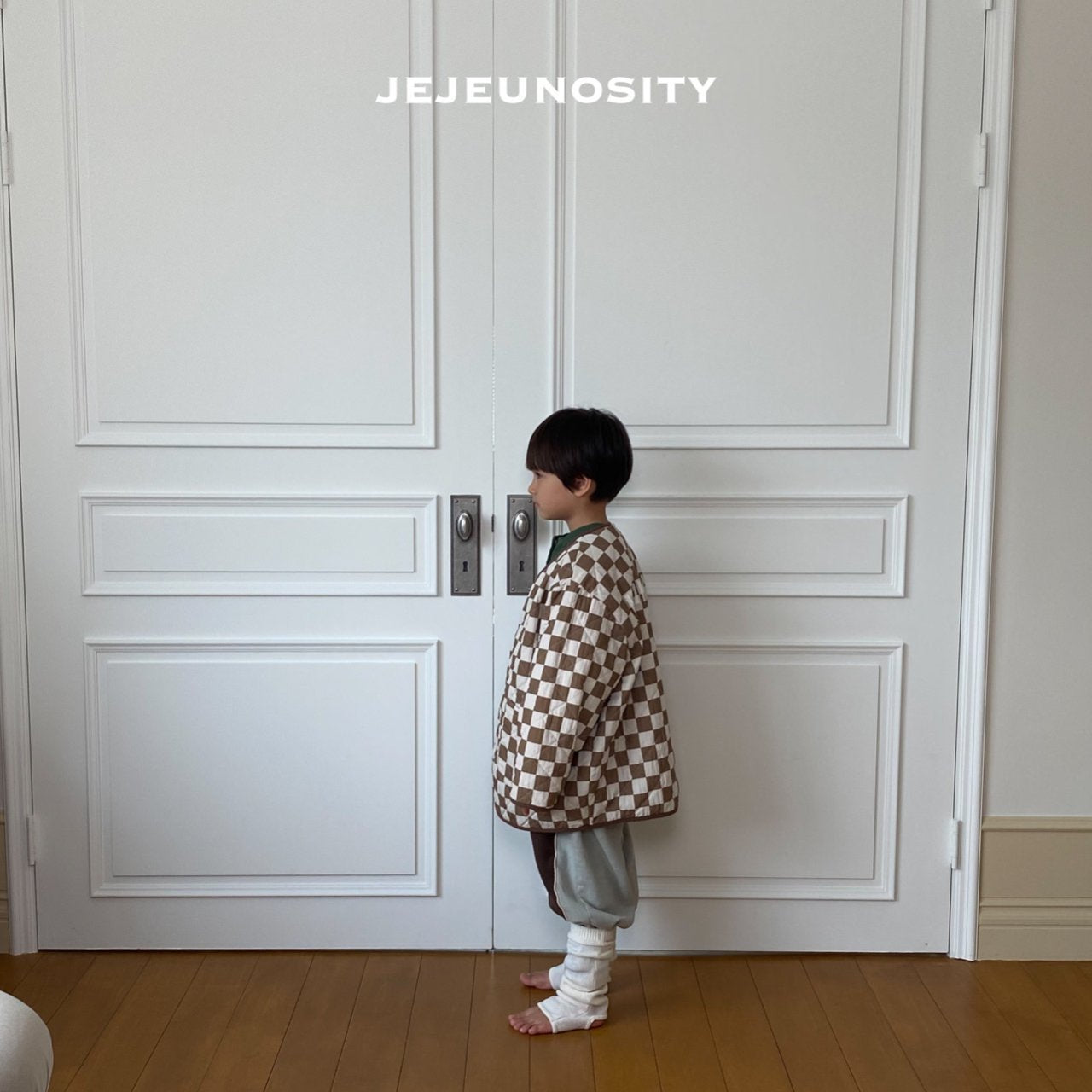 Boys & Girls Brown Check Jacket