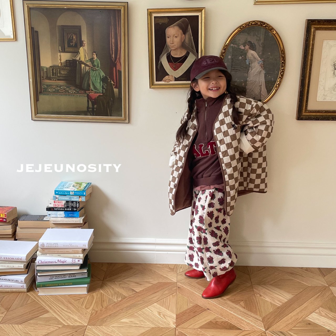 Boys & Girls Brown Check Jacket