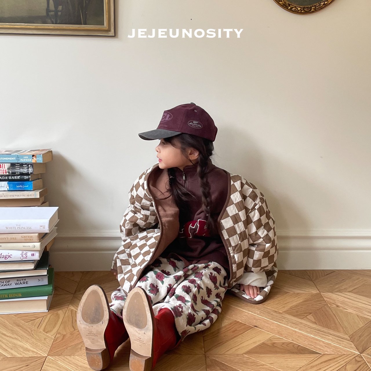 Boys & Girls Brown Check Jacket