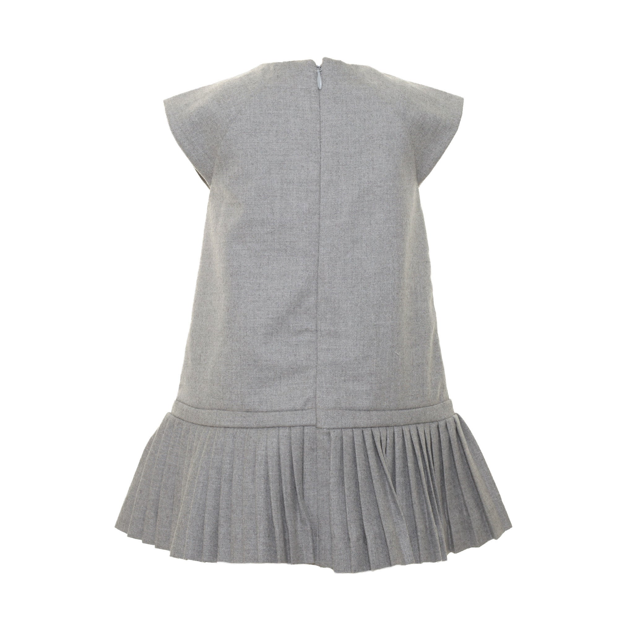 Baby Girls Dark Grey Dress With Bow Trims - CÉMAROSE | Children's Fashion Store - 3