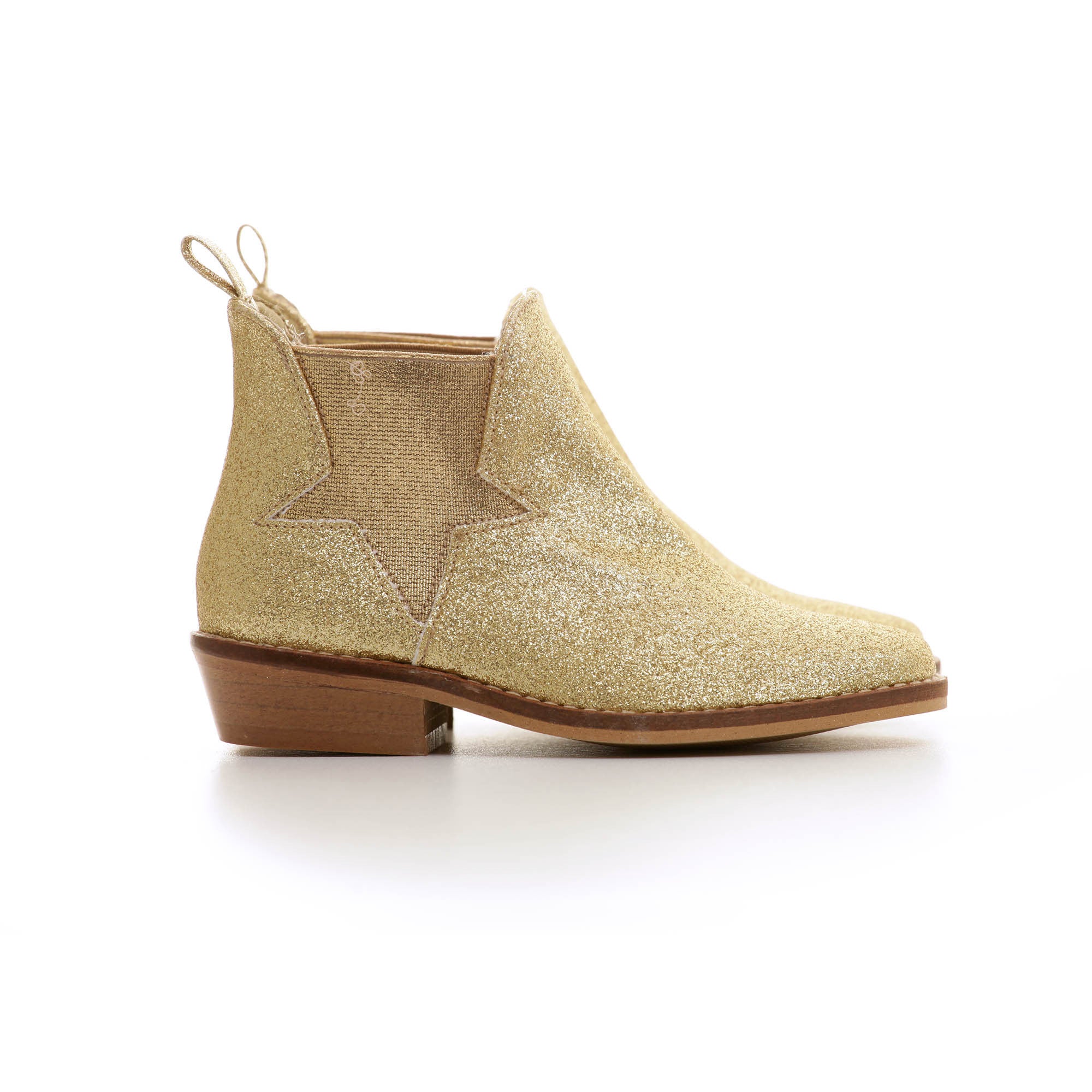 Girls Gold Star Trims 'Lily' Boot - CÉMAROSE | Children's Fashion Store - 3