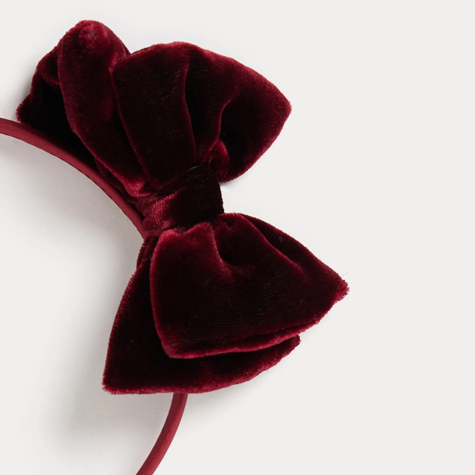 Girls Wine Red Headband