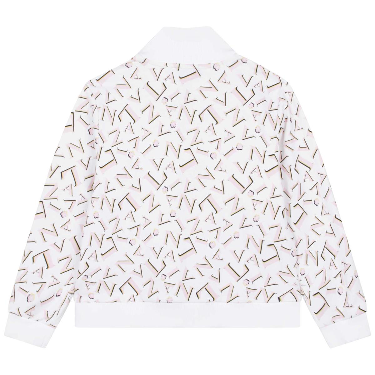 Girls White Logo Jacket