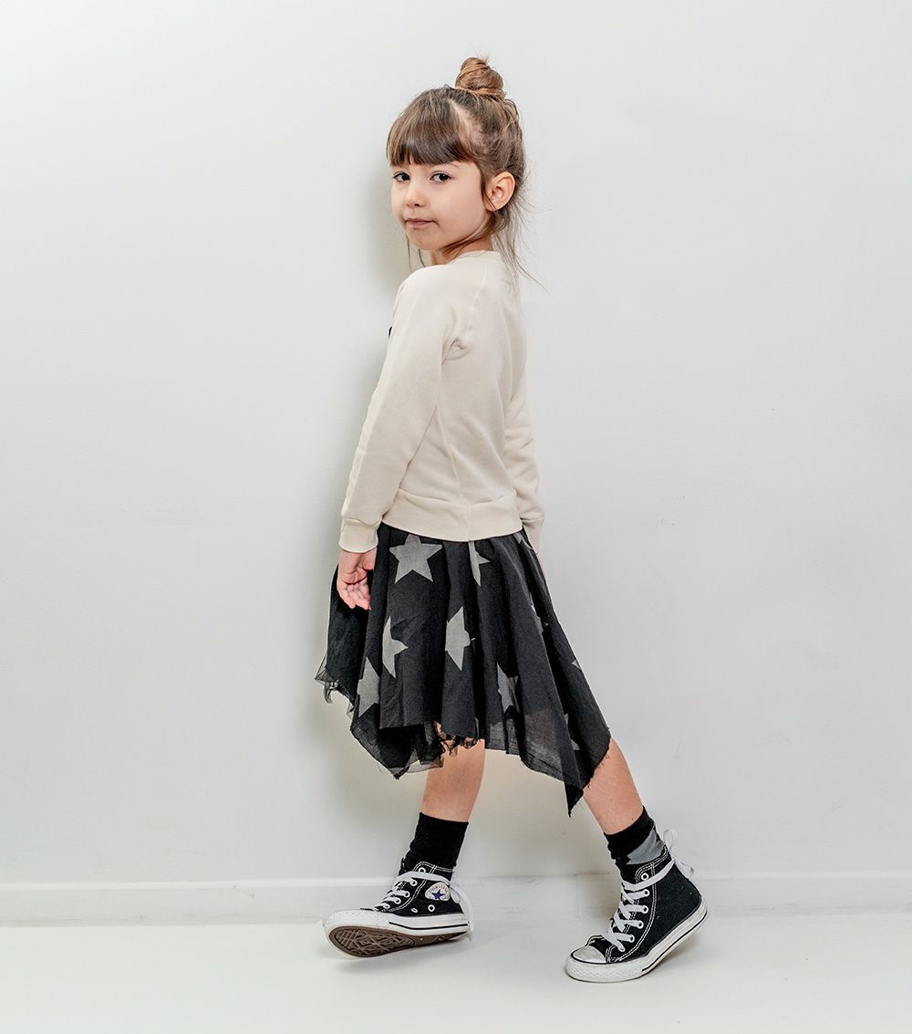 Girls Natural Falling Star Flowy Dress