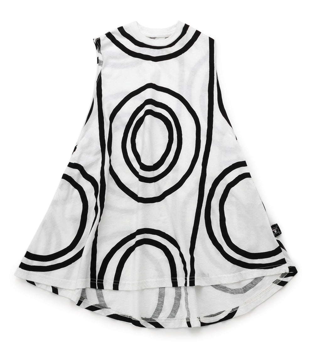 Baby Girls White Light Circle Cotton Dress