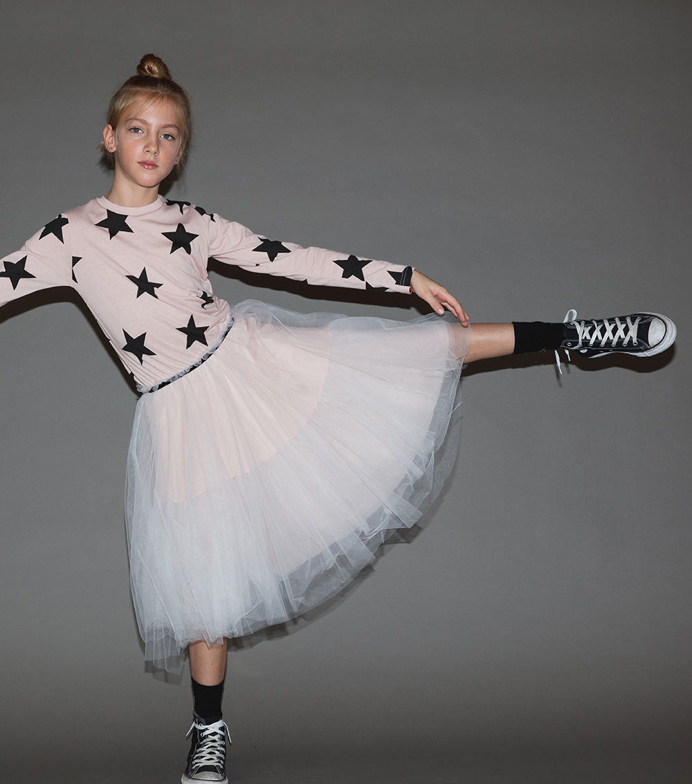 Girls Pink Star Dress