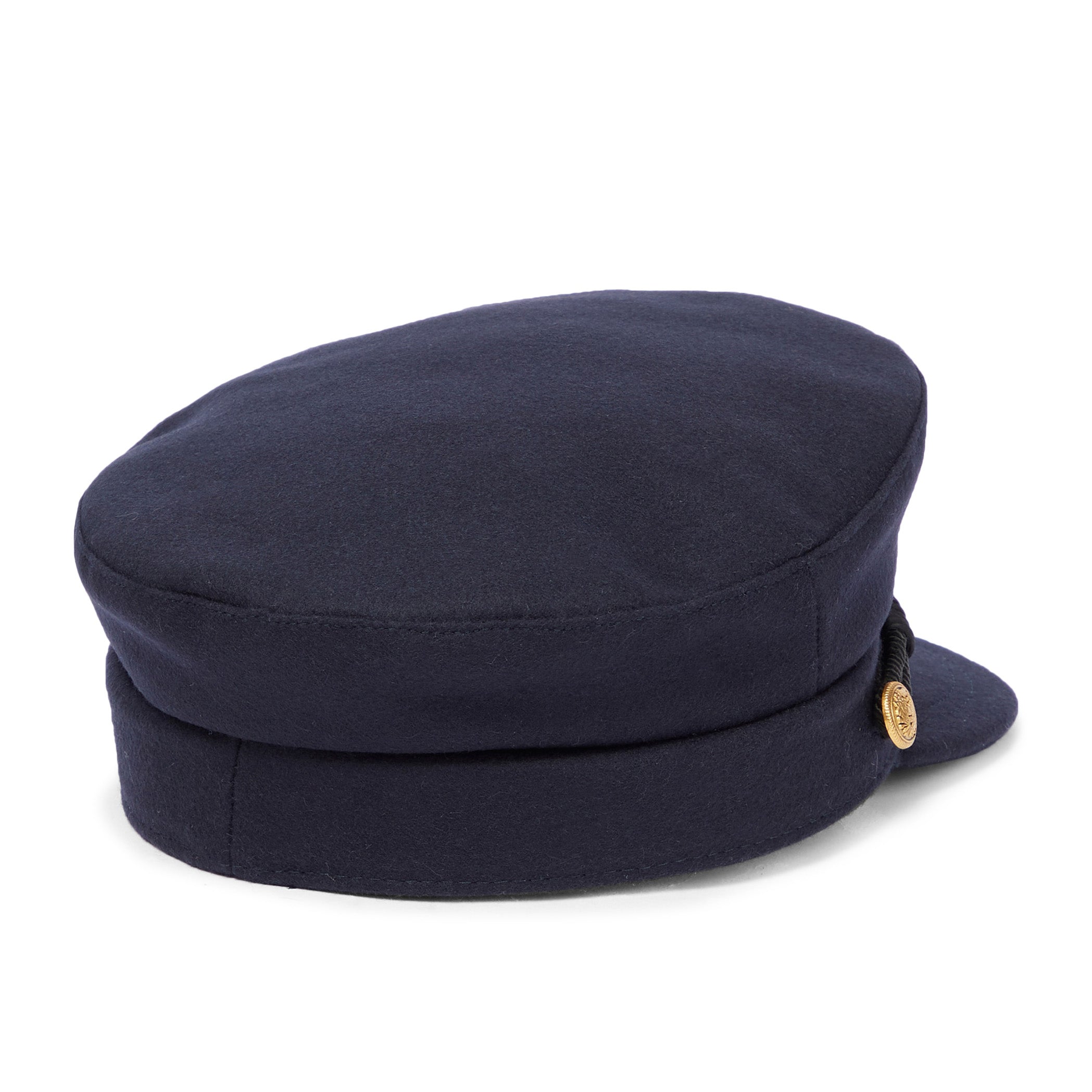 Girls Navy Wool Hat
