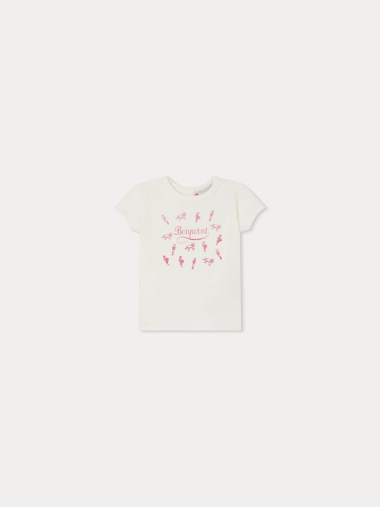 Baby Girls White Logo Cotton T-Shirt