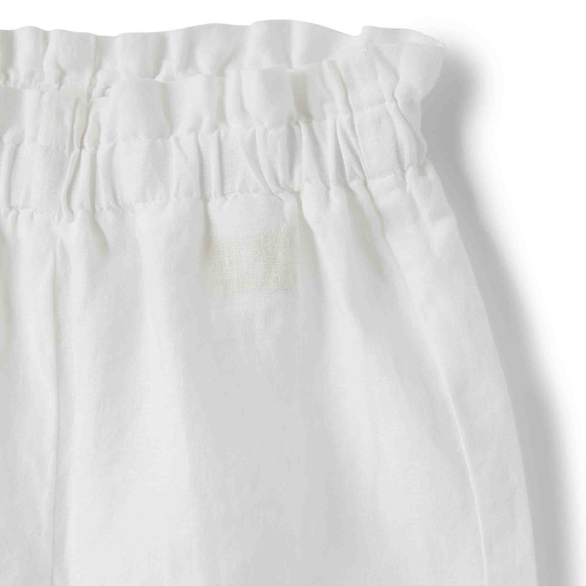 Girls White flax Shorts