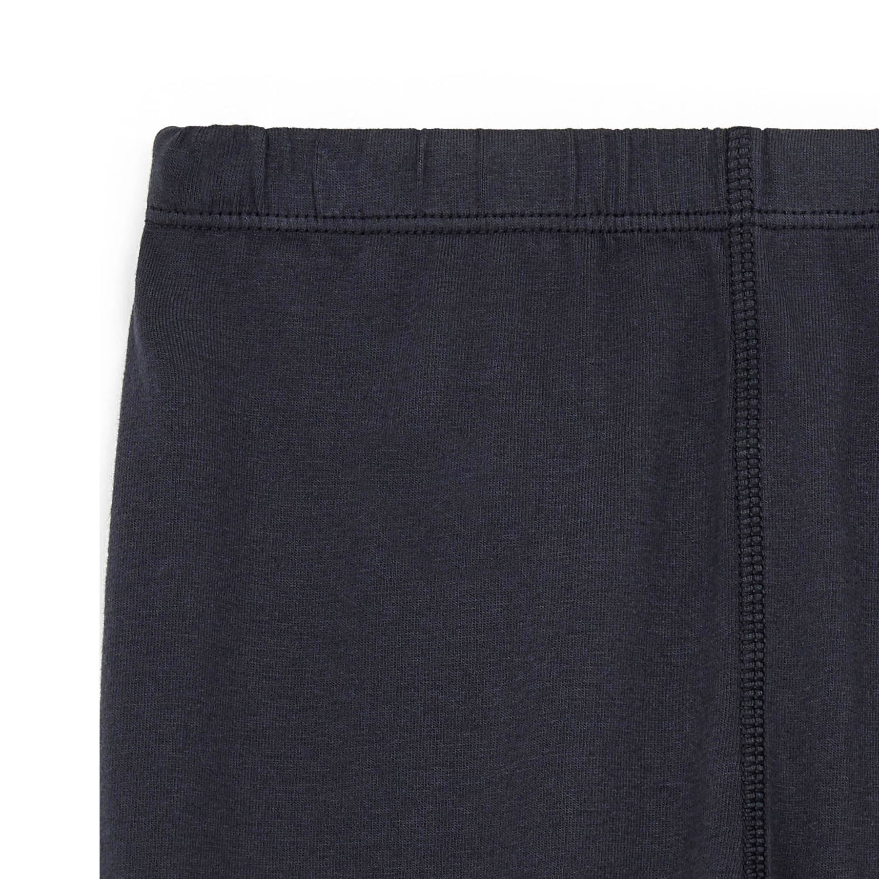 Girls Dark Grey Cotton Leggings