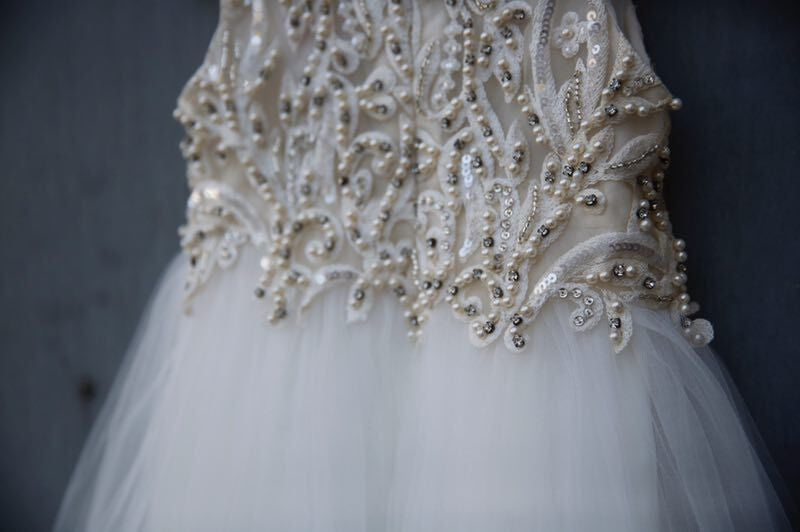 Girls White Pearl Embroidered Trims Tulle Dress - CÉMAROSE | Children's Fashion Store - 6