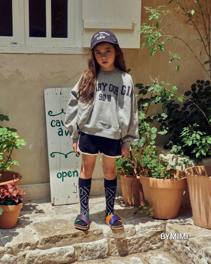 Girls Navy Corduroy Shorts