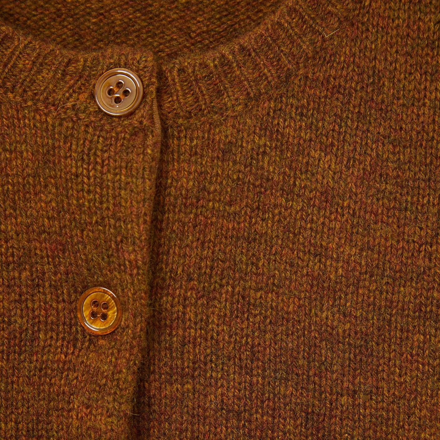 Girls Brown Cashmere Cardigan