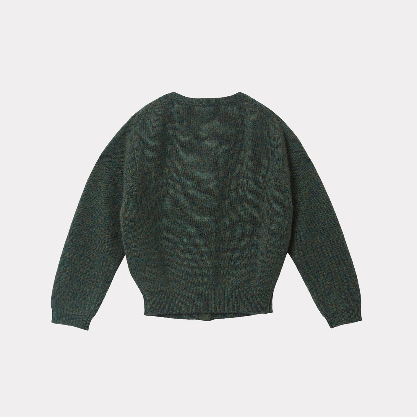 Girls Dark Green Cashmere Cardigan