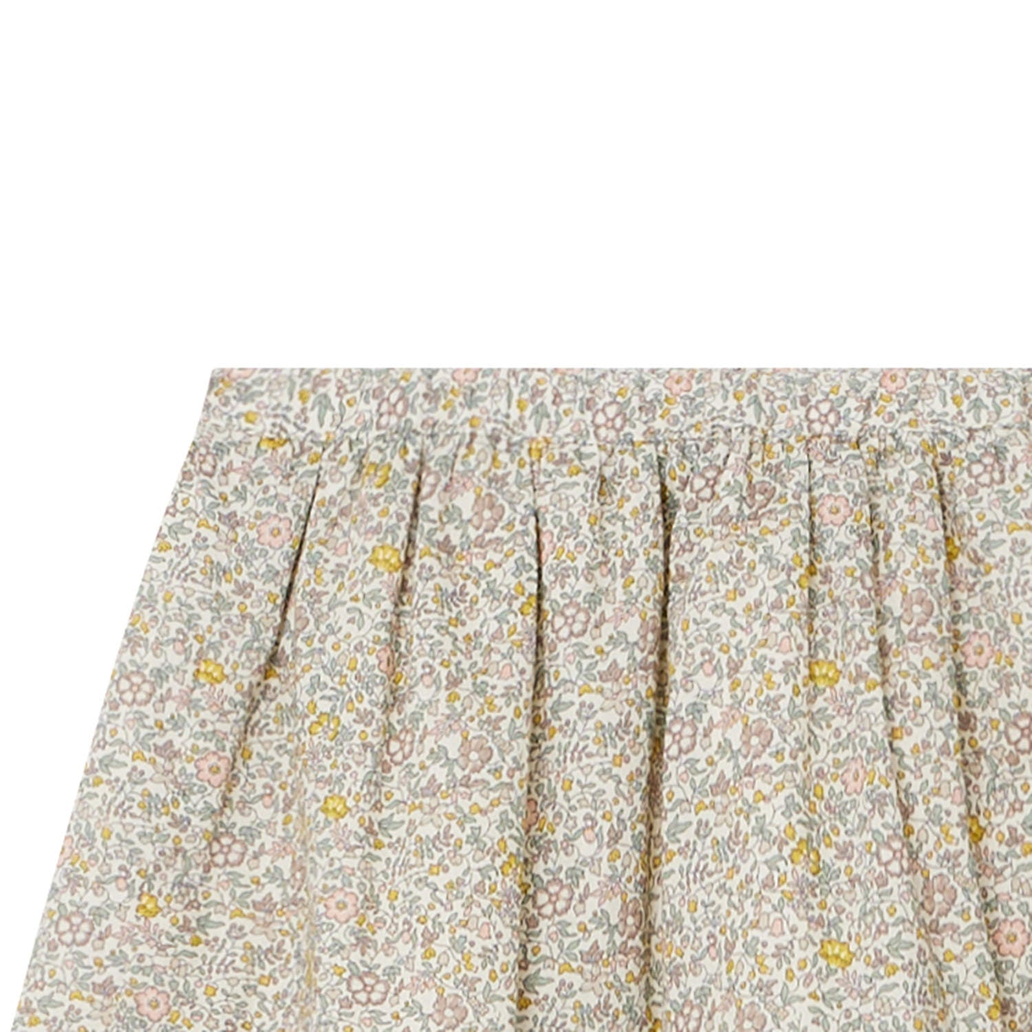 Girls Yellow Floral Skirt
