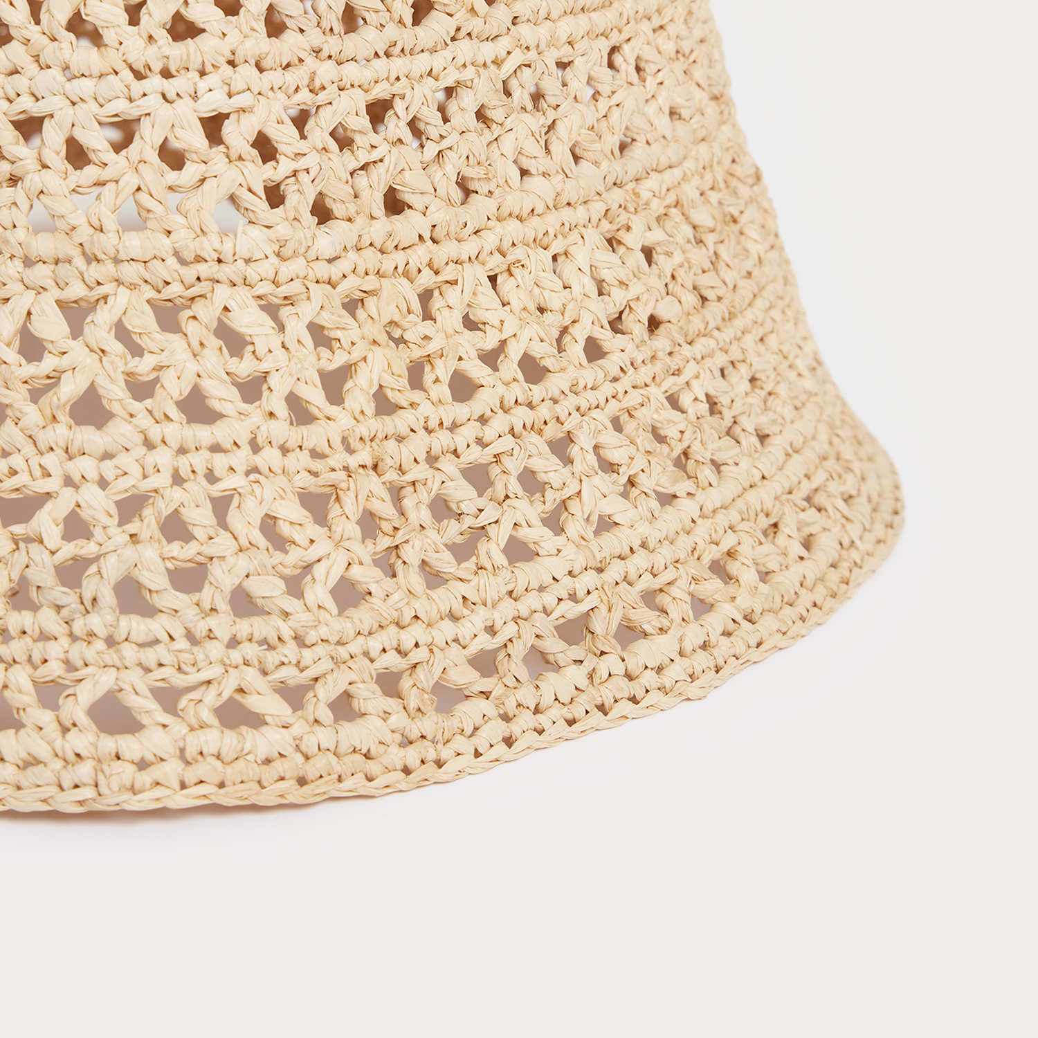 Girls Beige Hollow Hat