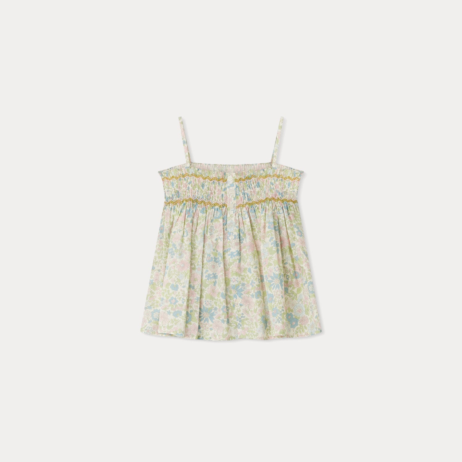 Girls Light Pink Flower Cotton Top