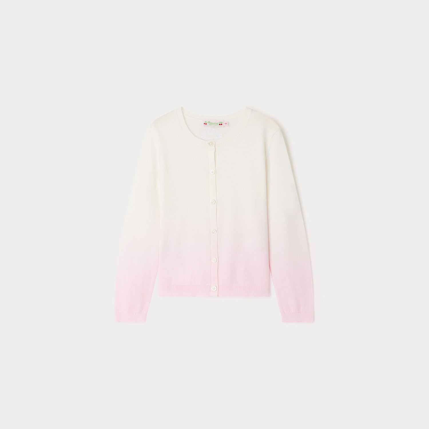 Girls Pink Cotton Cardigan