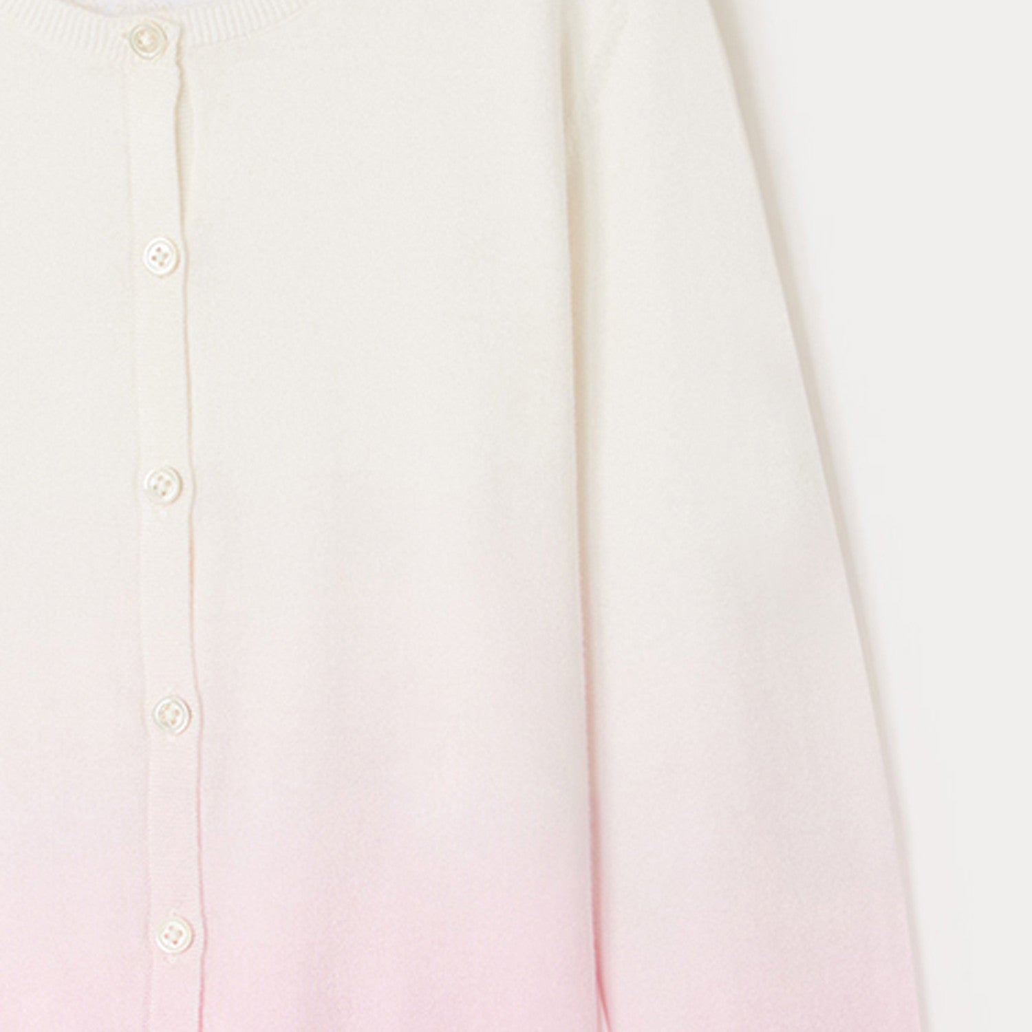 Girls Pink Cotton Cardigan
