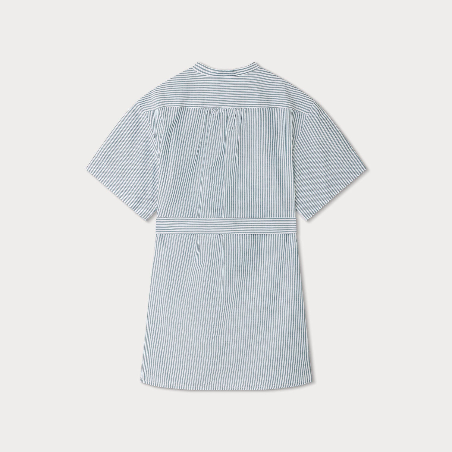 Girls Blue Stripes Cotton Dress