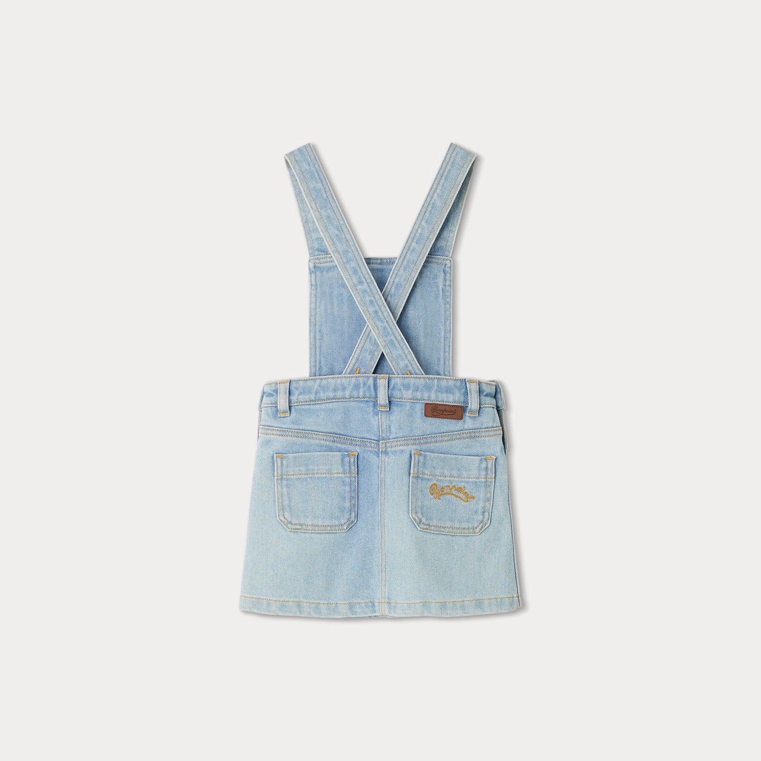 Girls Light Blue Denim Skirt