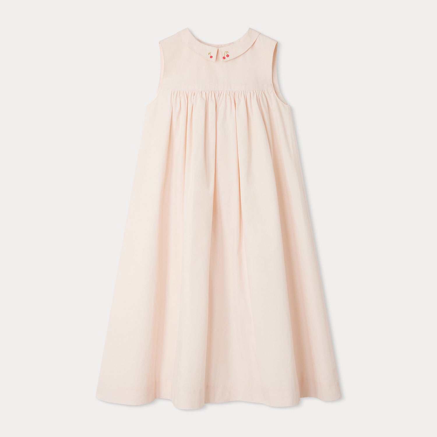 Girls Light Pink Cotton Dress
