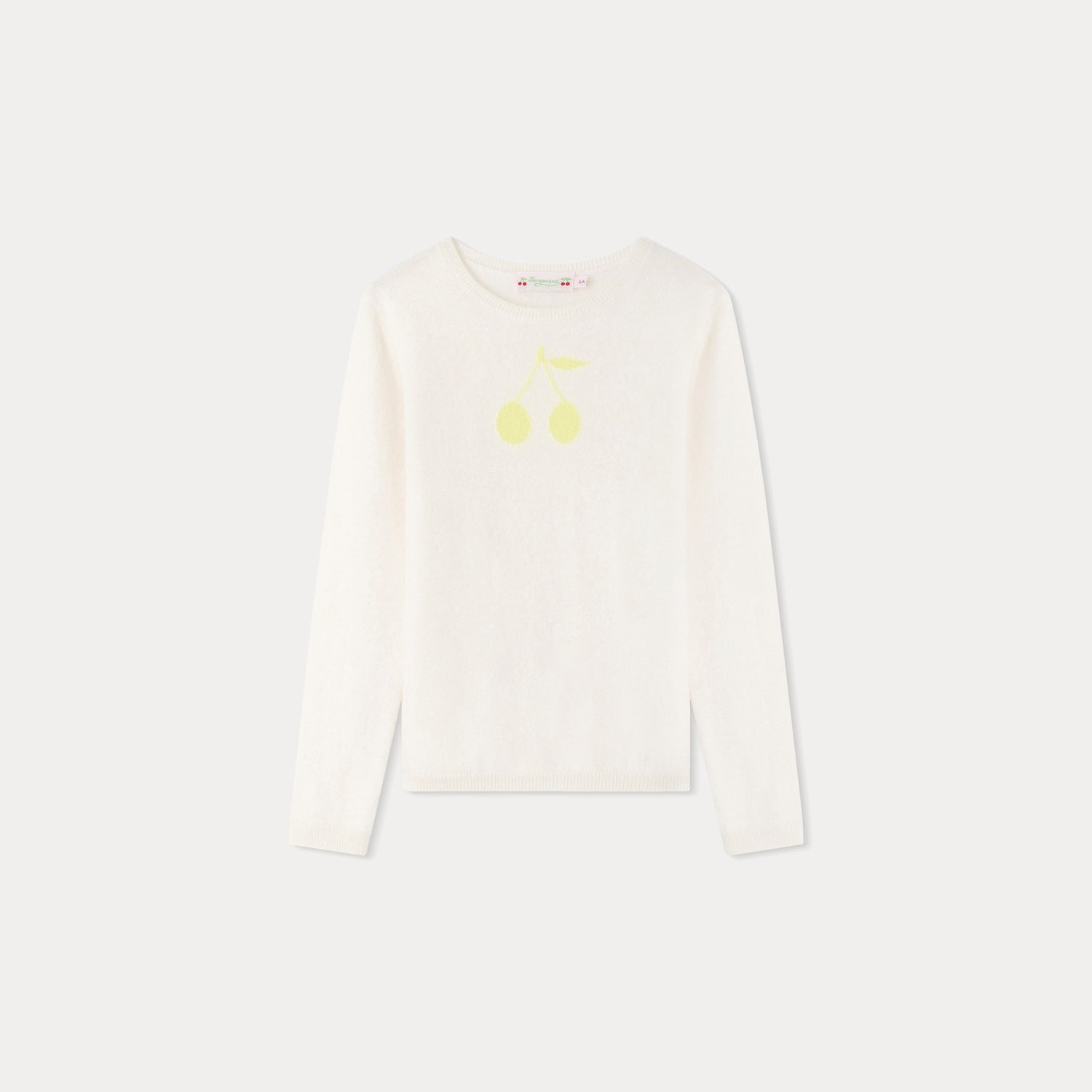 Girls White Logo Cashmere Sweater