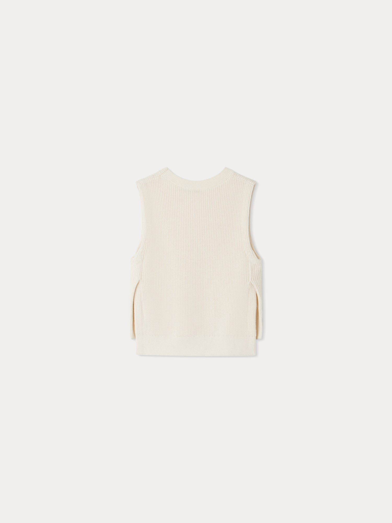 Boys & Girls White Knit Vest