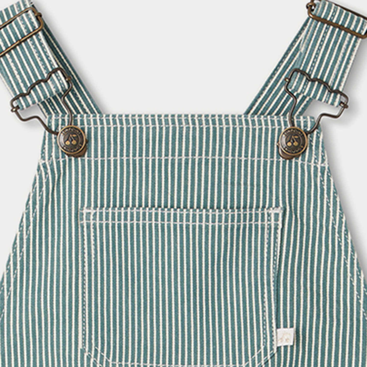 Girls Blue Stripes Jumpsuit