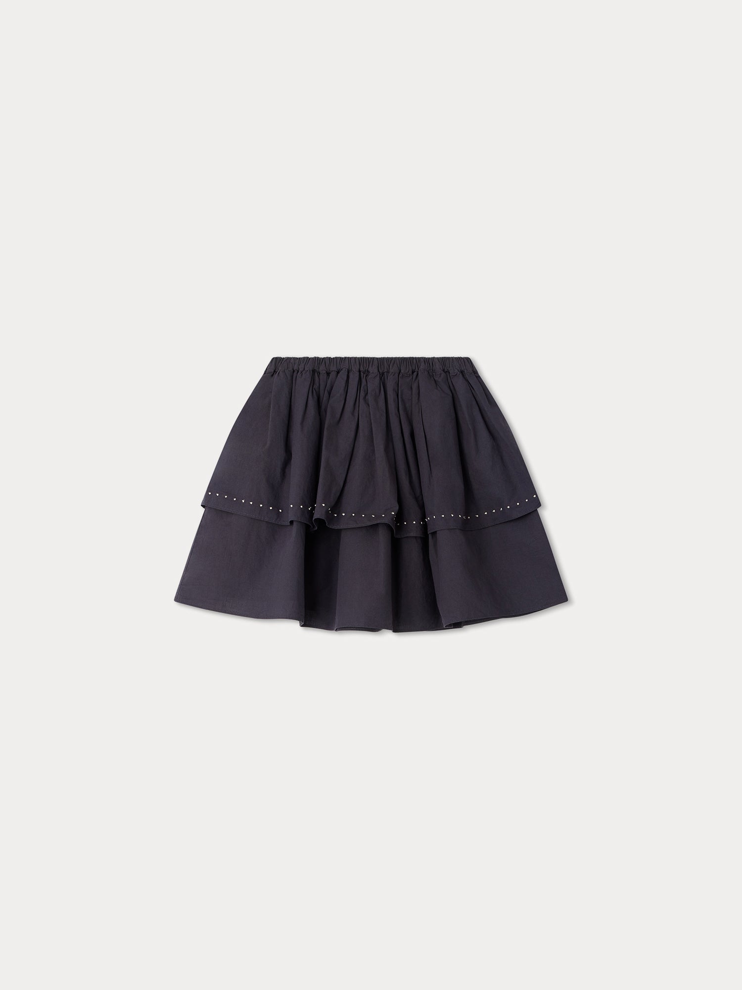 Girls Navy Cotton Skirt