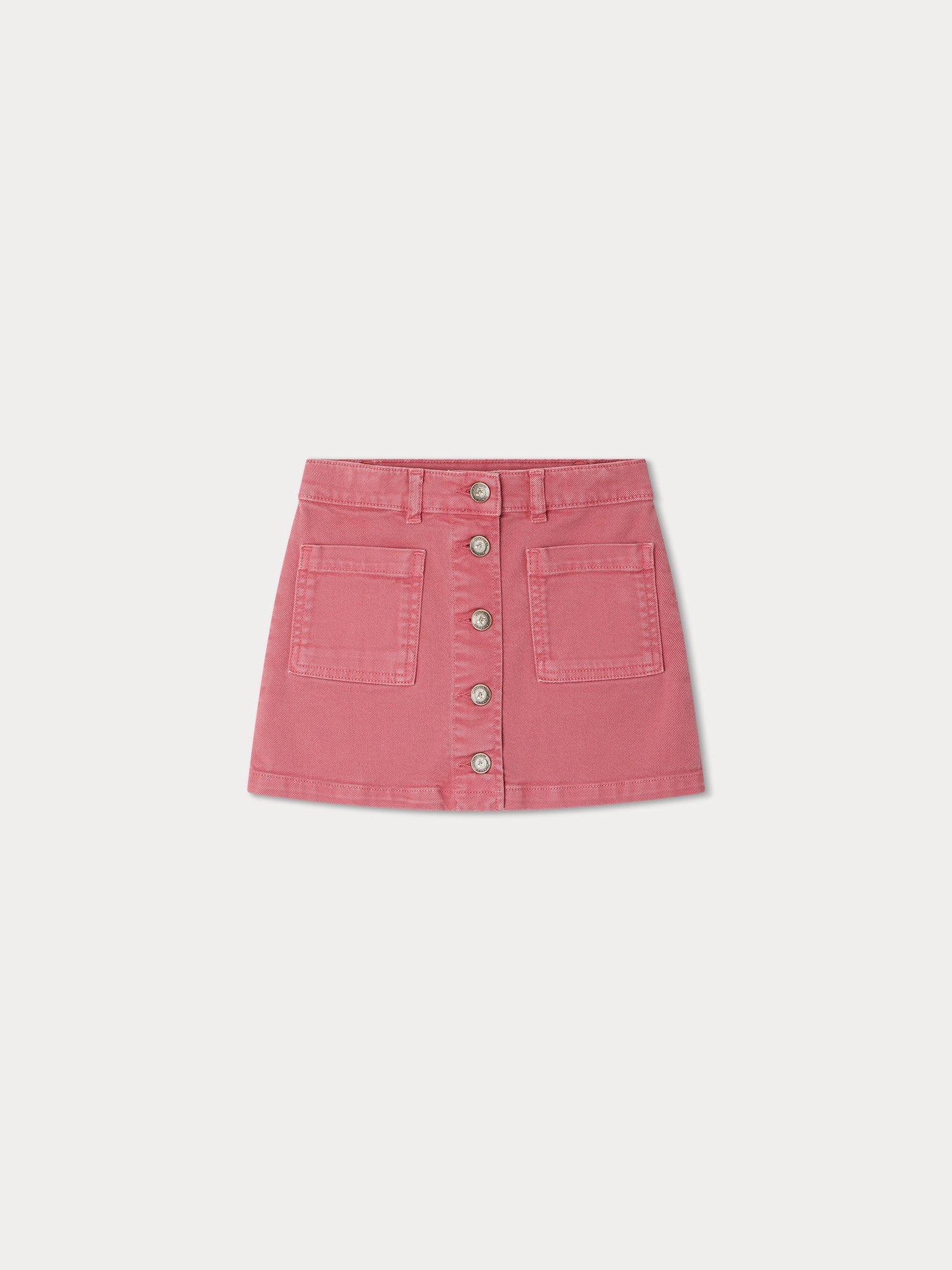 Girls Pink Cotton Skirt