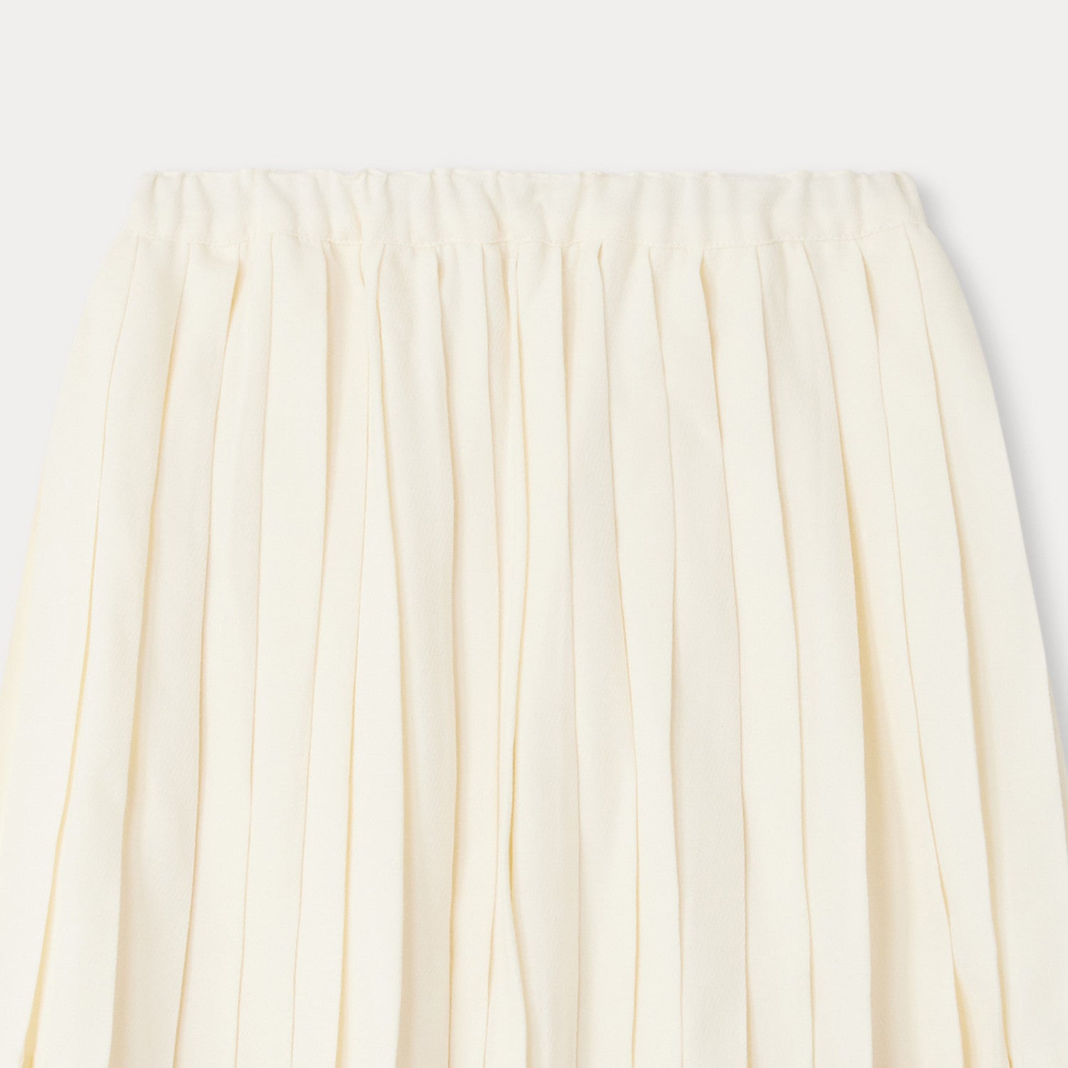 Girls White Pleated Skirt
