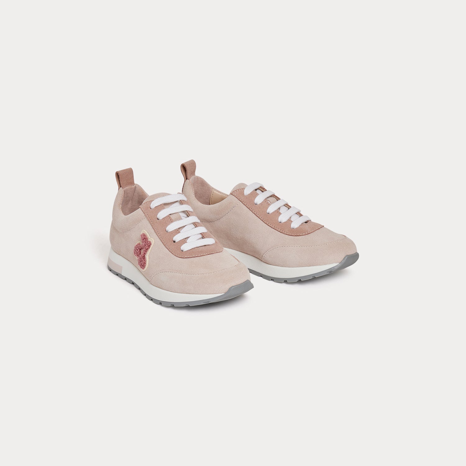 Girls Light Pink Logo Shoes