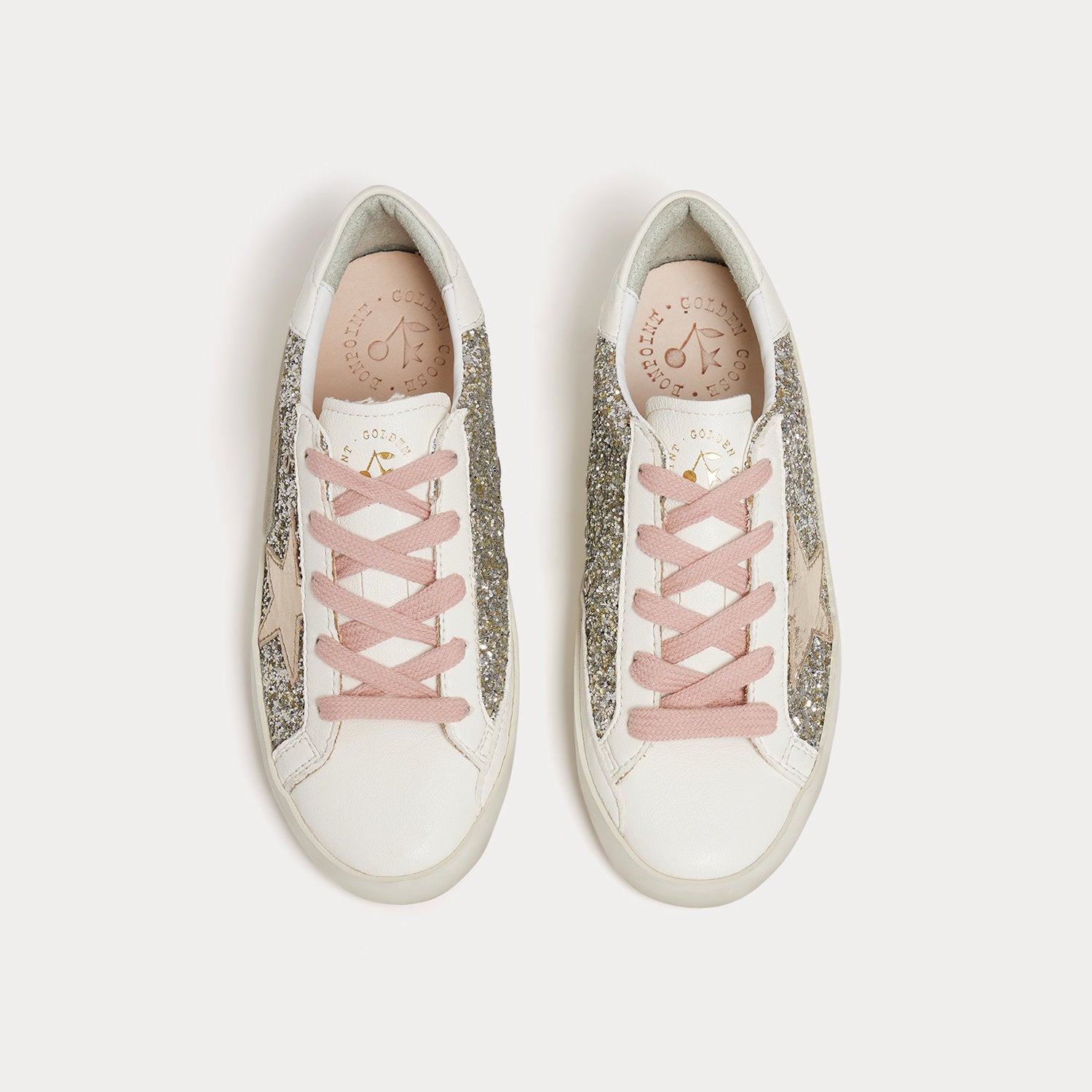 Girls Pink Glitter Shoes