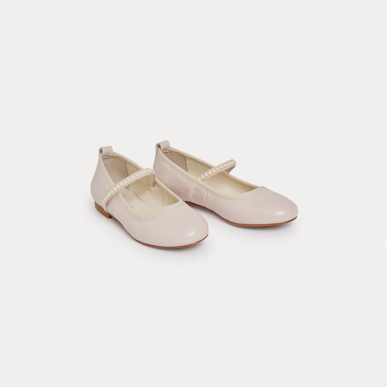Girls Pale Pink Flat Shoes