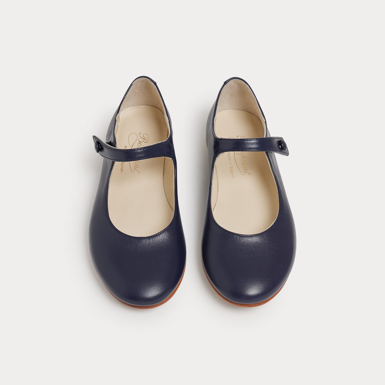 Girls Navy Flat Shoes