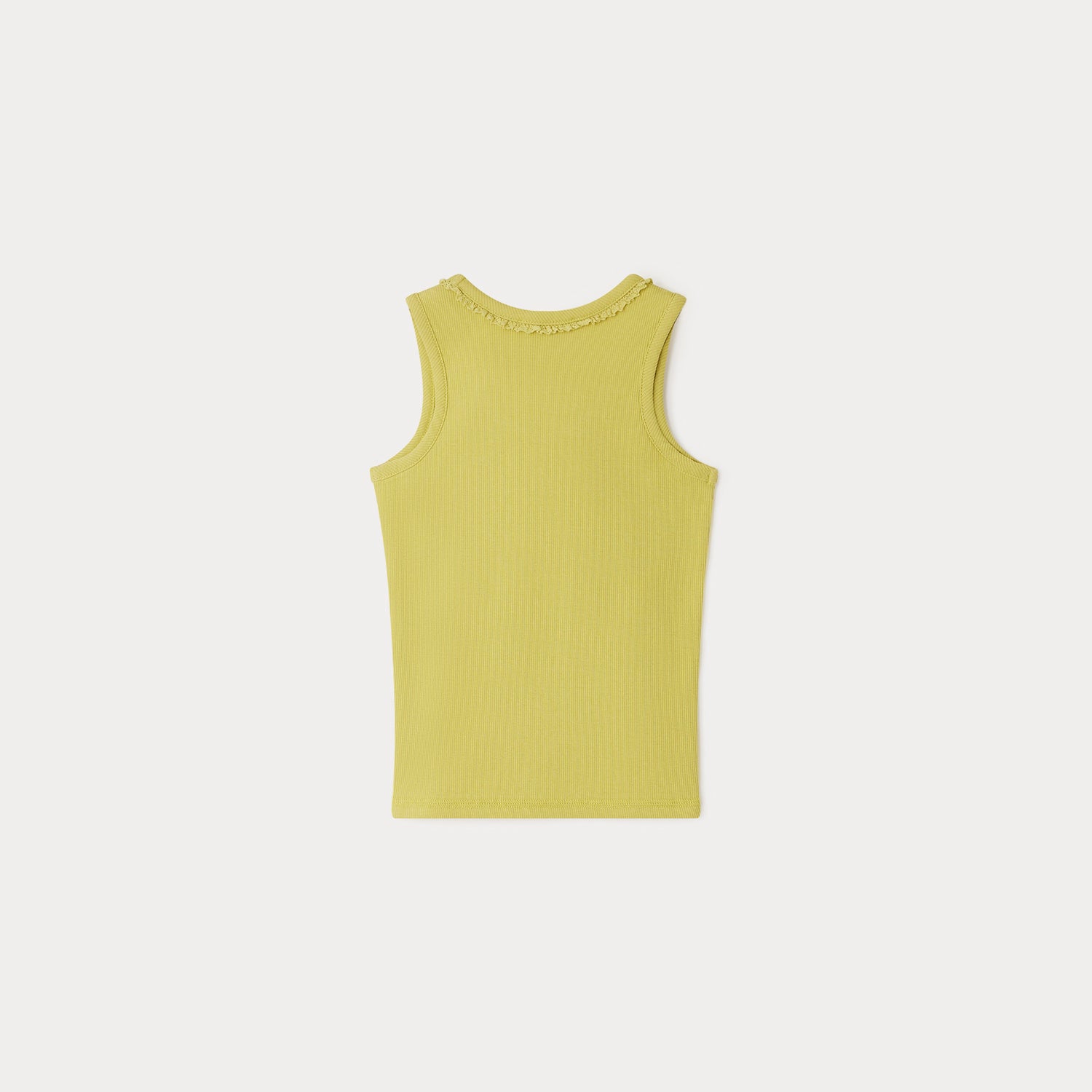 Girls Yellow Cotton Vest