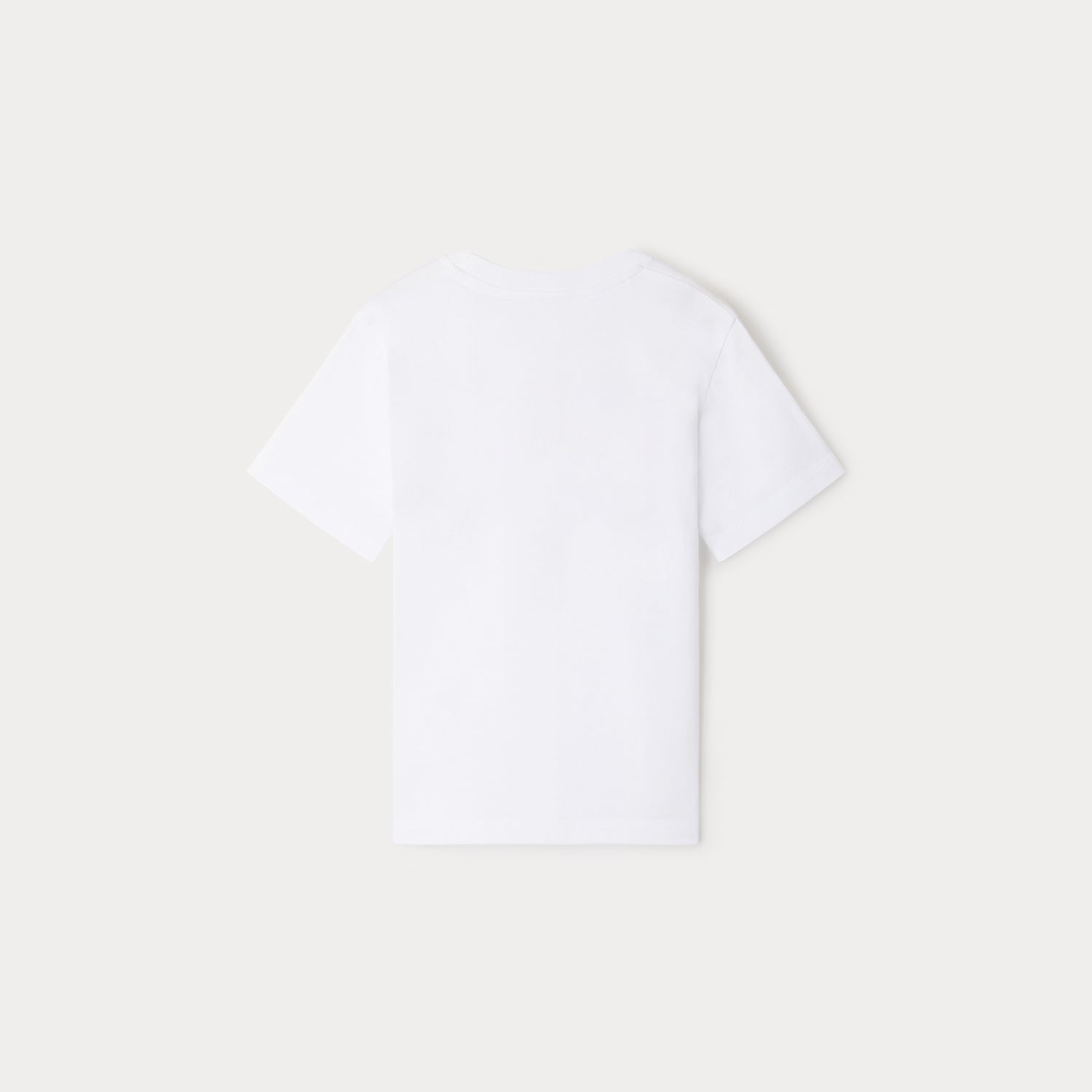 Girls White Logo Cotton T-Shirt